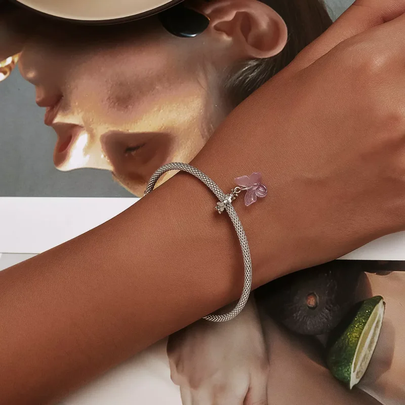 (immagine per) Charm Pendente tipo Pandora Farfalla di vetro - SCC2087 - Visualizza 5