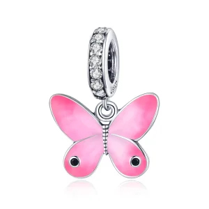 (immagine per) Charm Pendente tipo Pandora Farfalla rosa - SCC1728