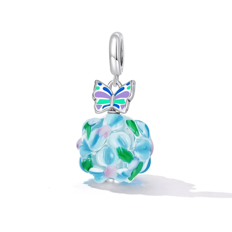 (immagine per) Charm Pendente tipo Pandora Farfalle - SCC2214 - Visualizza 2