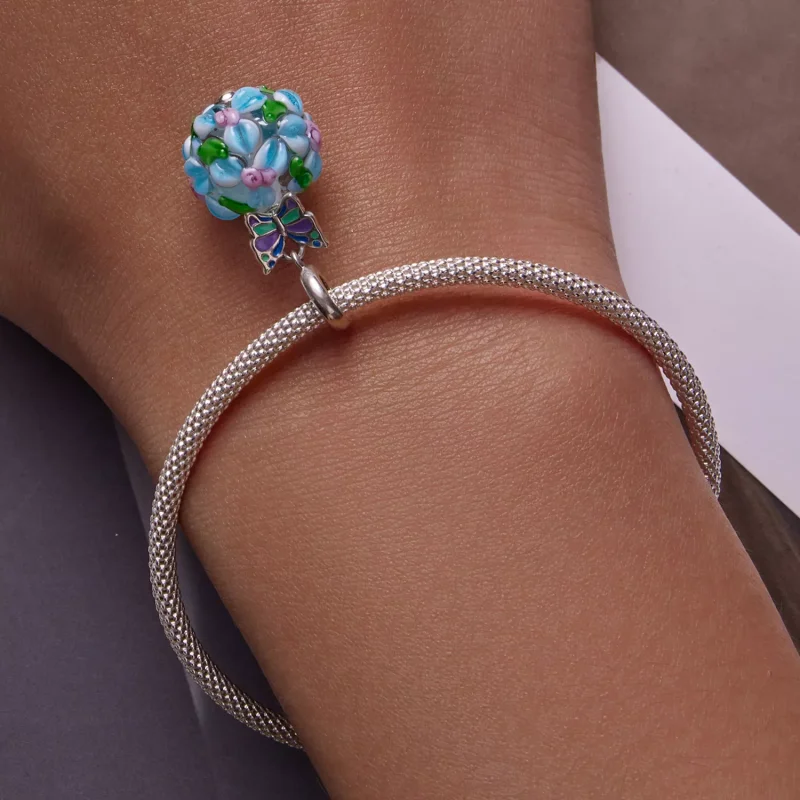 (immagine per) Charm Pendente tipo Pandora Farfalle - SCC2214 - Visualizza 6