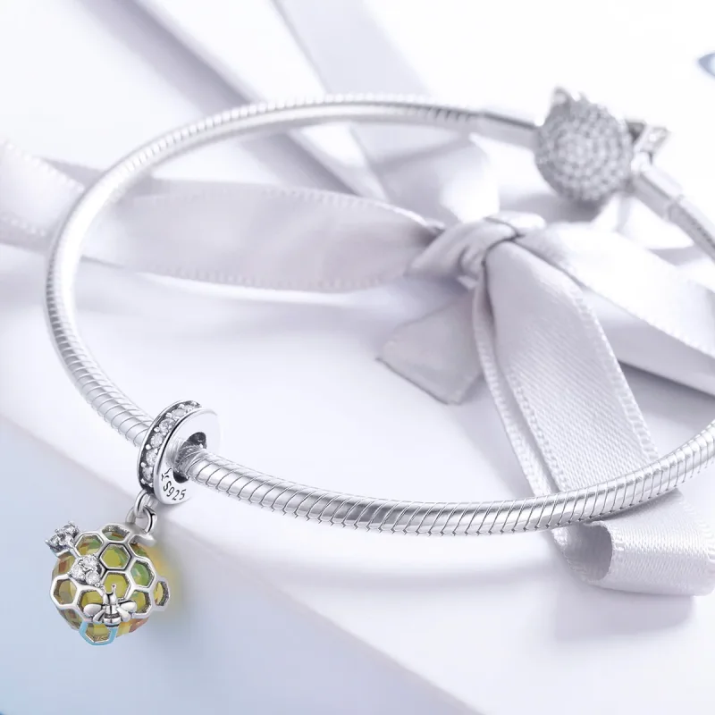 (immagine per) Charm Pendente tipo Pandora Favo - SCC879 - Visualizza 3