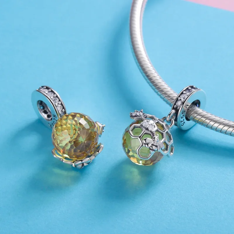 (immagine per) Charm Pendente tipo Pandora Favo - SCC879 - Visualizza 4