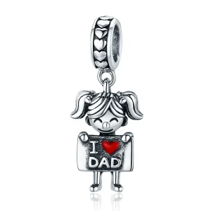 (immagine per) Charm Pendente tipo Pandora Figlia di papà - SCC690