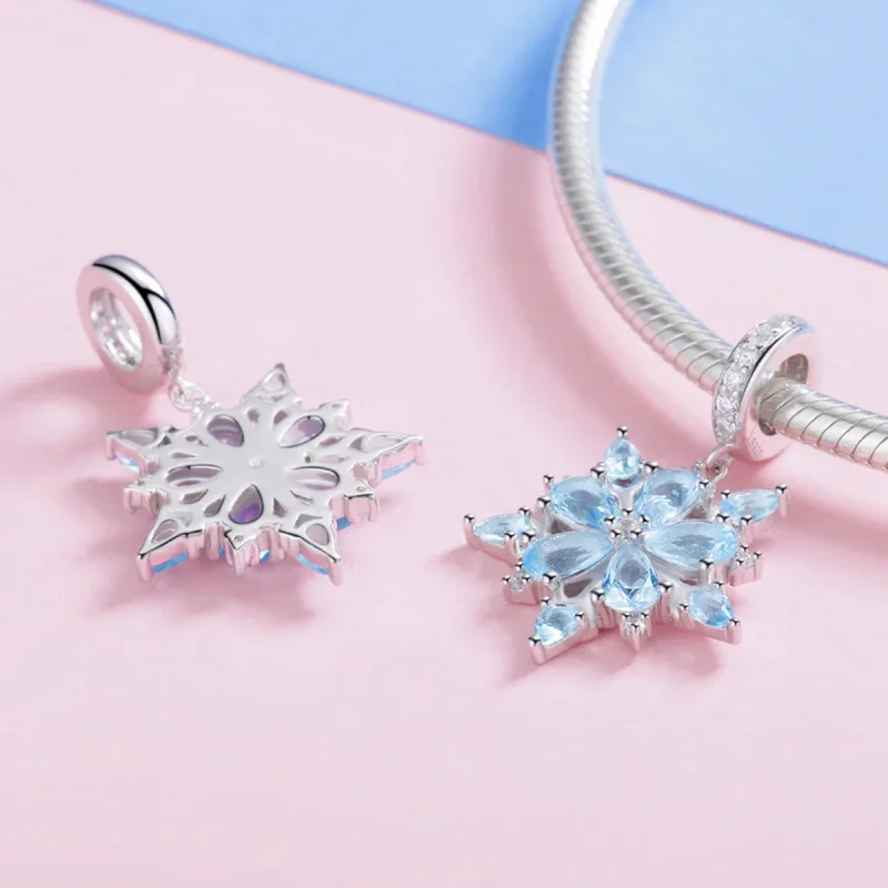 (immagine per) Charm Pendente tipo Pandora Fiocchi di neve - SCC940 - Visualizza 4