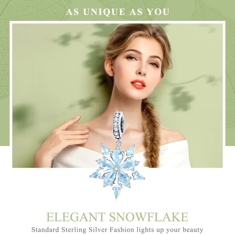 (immagine per) Charm Pendente tipo Pandora Fiocchi di neve - SCC940 - Visualizza 6