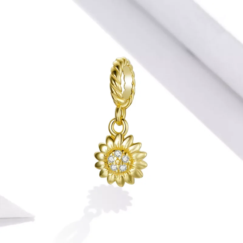 (immagine per) Charm Pendente tipo Pandora Fiore del sole splendente - BSX002-L - Visualizza 2