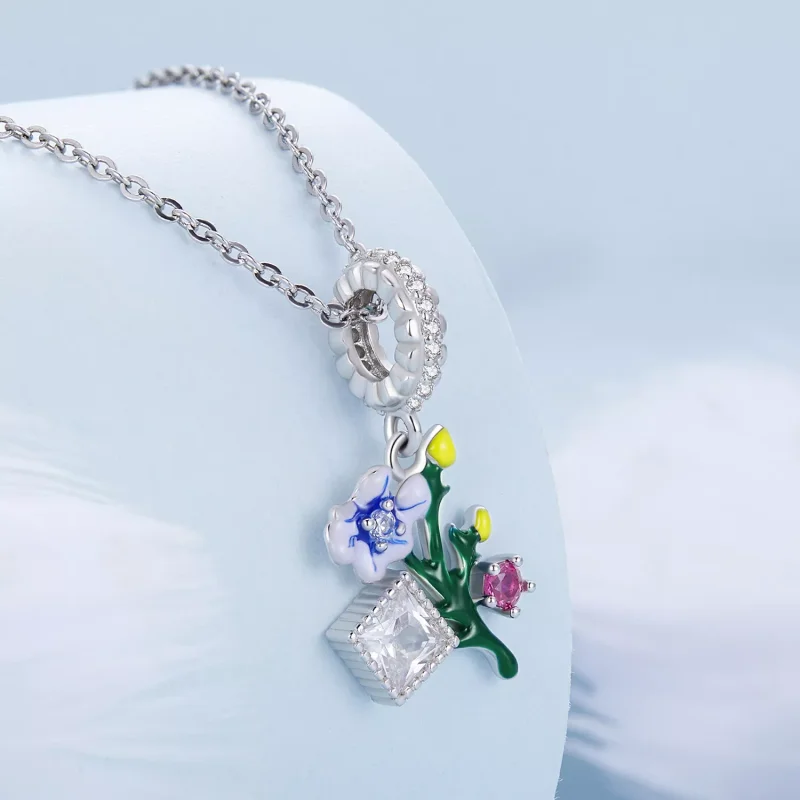 (immagine per) Charm Pendente tipo Pandora Fiori - BSC645 - Visualizza 2