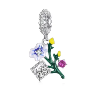 (immagine per) Charm Pendente tipo Pandora Fiori - BSC645