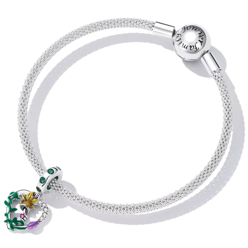 (immagine per) Charm Pendente tipo Pandora Fiori d'amore traforati - SCC2249 - Visualizza 5