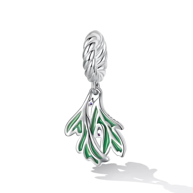 (immagine per) Charm Pendente tipo Pandora Foglie Fresche - SCC2295 - Visualizza 2
