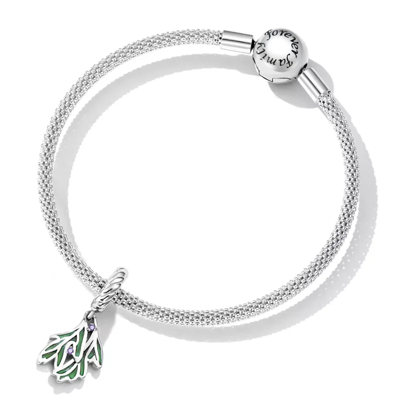 (immagine per) Charm Pendente tipo Pandora Foglie Fresche - SCC2295 - Visualizza 5