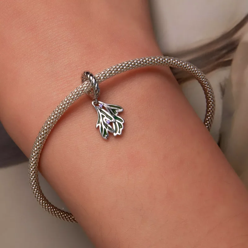 (immagine per) Charm Pendente tipo Pandora Foglie Fresche - SCC2295 - Visualizza 6