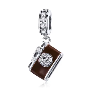 (immagine per) Charm Pendente tipo Pandora Fotocamera digitale d'epoca - SCC953