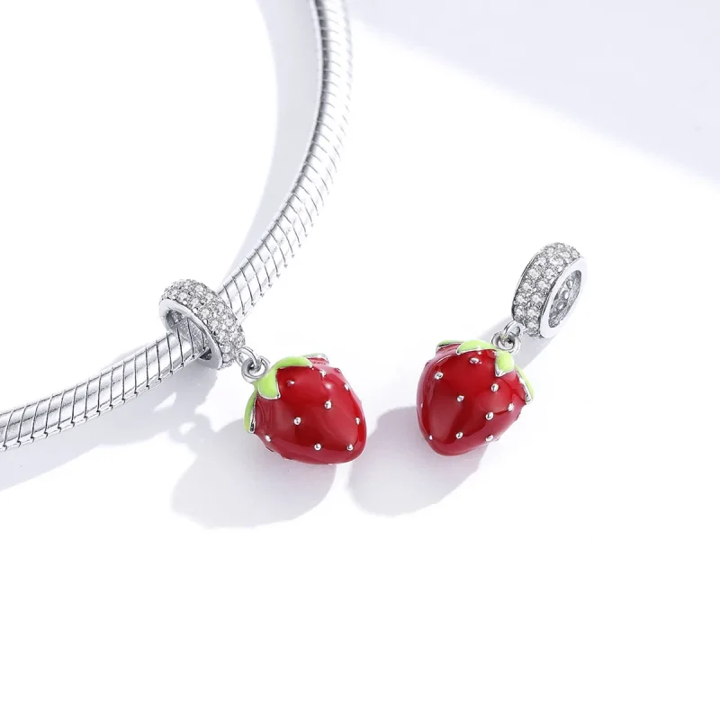 (immagine per) Charm Pendente tipo Pandora Fragola carina - SCC1537 - Visualizza 4