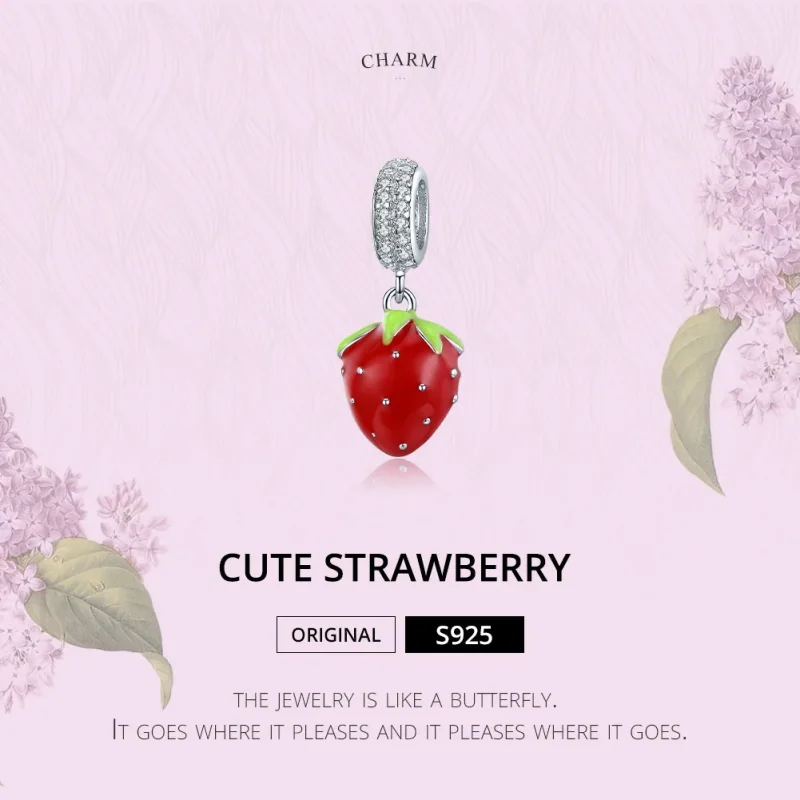 (immagine per) Charm Pendente tipo Pandora Fragola carina - SCC1537 - Visualizza 6