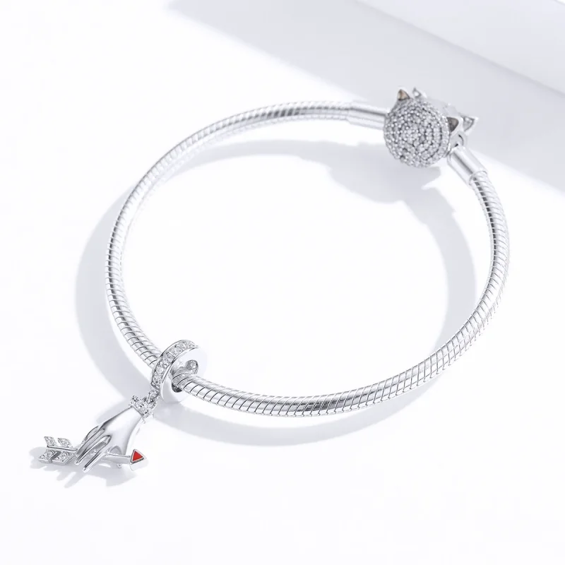 (immagine per) Charm Pendente tipo Pandora Freccia d'amore - SCC1375 - Visualizza 2
