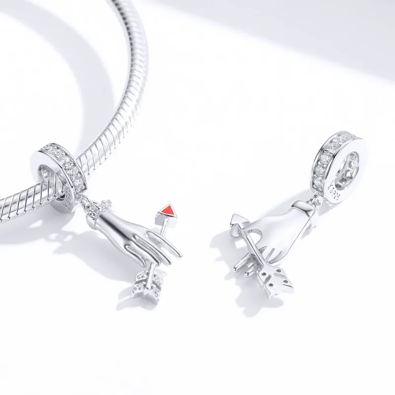 (immagine per) Charm Pendente tipo Pandora Freccia d'amore - SCC1375 - Visualizza 3