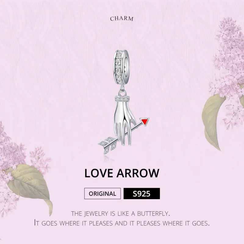(immagine per) Charm Pendente tipo Pandora Freccia d'amore - SCC1375 - Visualizza 6