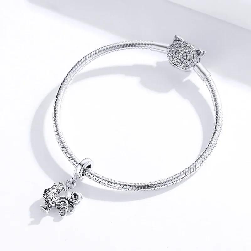 (immagine per) Charm Pendente tipo Pandora Gallo coraggioso - SCC1337 - Visualizza 3
