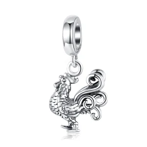 (immagine per) Charm Pendente tipo Pandora Gallo coraggioso - SCC1337