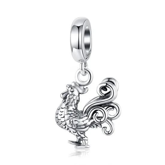 (immagine per) Charm Pendente tipo Pandora Gallo coraggioso - SCC1337