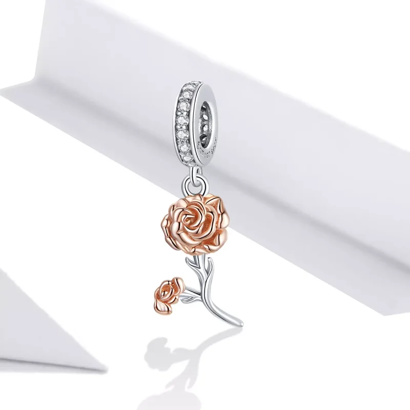 (immagine per) Charm Pendente tipo Pandora Garofano - BSC422 - Visualizza 2