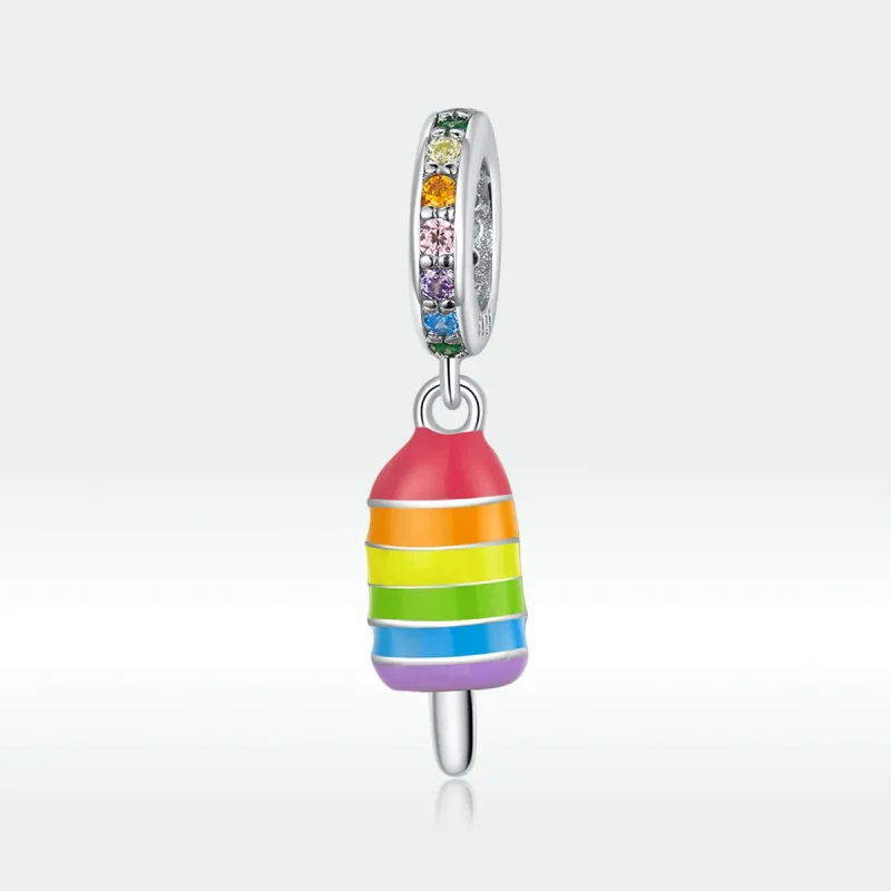 (immagine per) Charm Pendente tipo Pandora Gelato Arcobaleno - BSC351 - Visualizza 5