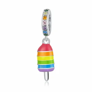 (immagine per) Charm Pendente tipo Pandora Gelato Arcobaleno - BSC351