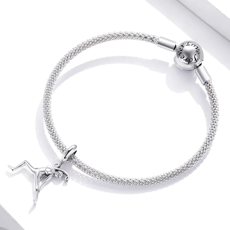 (immagine per) Charm Pendente tipo Pandora Ginnastica - BSC386 - Visualizza 3