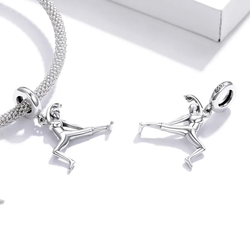 (immagine per) Charm Pendente tipo Pandora Ginnastica - BSC386 - Visualizza 4
