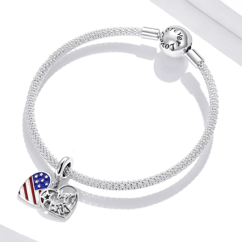 (immagine per) Charm Pendente tipo Pandora Giorno dell'indipendenza americana - SCC1884 - Visualizza 3