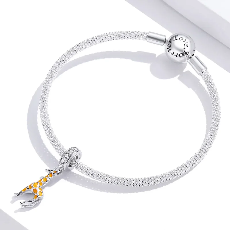 (immagine per) Charm Pendente tipo Pandora Giraffa - BSC258 - Visualizza 3