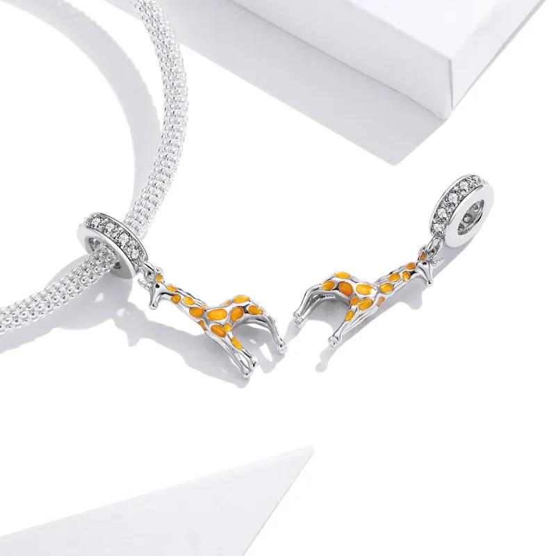(immagine per) Charm Pendente tipo Pandora Giraffa - BSC258 - Visualizza 4