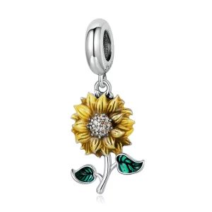 (immagine per) Charm Pendente tipo Pandora Girasole - SCC2079