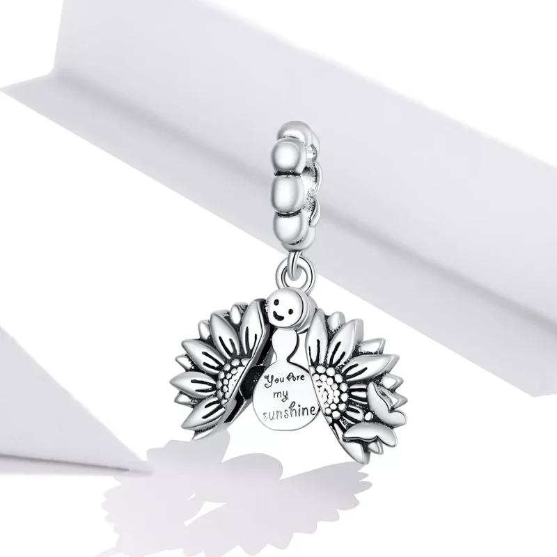 (immagine per) Charm Pendente tipo Pandora Girasole sorridente - SCC1661 - Visualizza 2