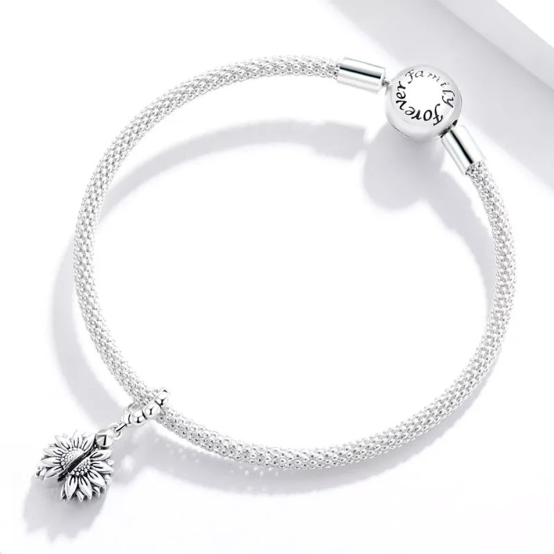 (immagine per) Charm Pendente tipo Pandora Girasole sorridente - SCC1661 - Visualizza 3