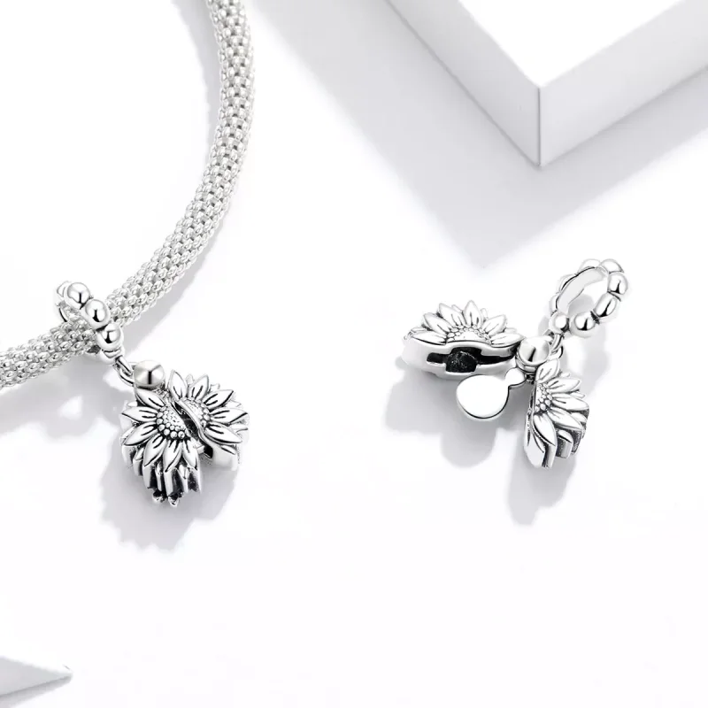 (immagine per) Charm Pendente tipo Pandora Girasole sorridente - SCC1661 - Visualizza 4