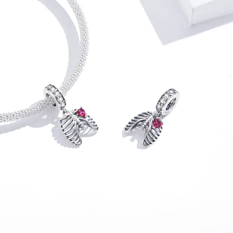 (immagine per) Charm Pendente tipo Pandora Giuramento d'amore delle costole - SCC1459 - Visualizza 3