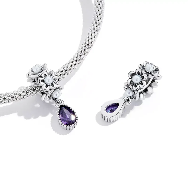 (immagine per) Charm Pendente tipo Pandora Goccia d'acqua classica - SCC2180 - Visualizza 4