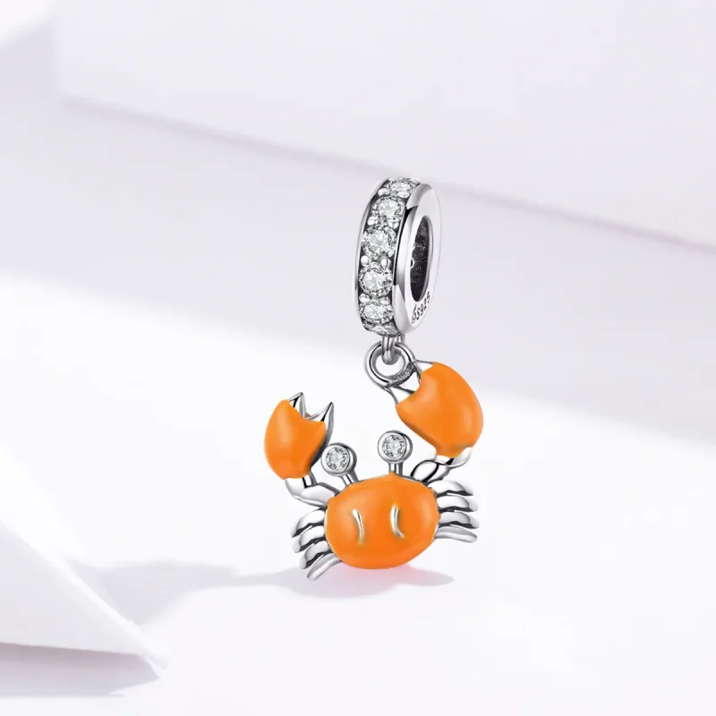(immagine per) Charm Pendente tipo Pandora Granchio estivo - BSC076 - Visualizza 2