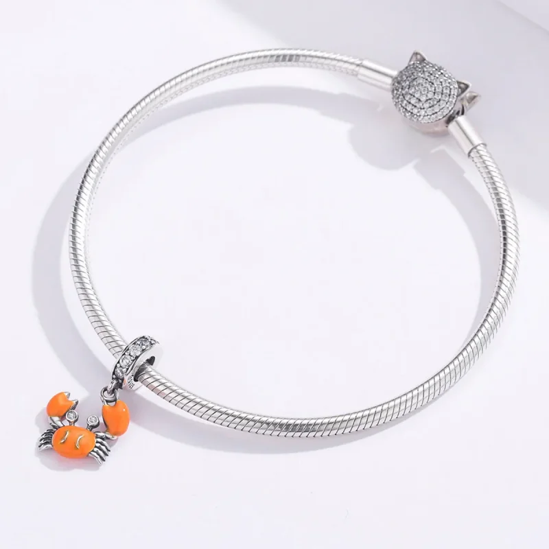 (immagine per) Charm Pendente tipo Pandora Granchio estivo - BSC076 - Visualizza 3