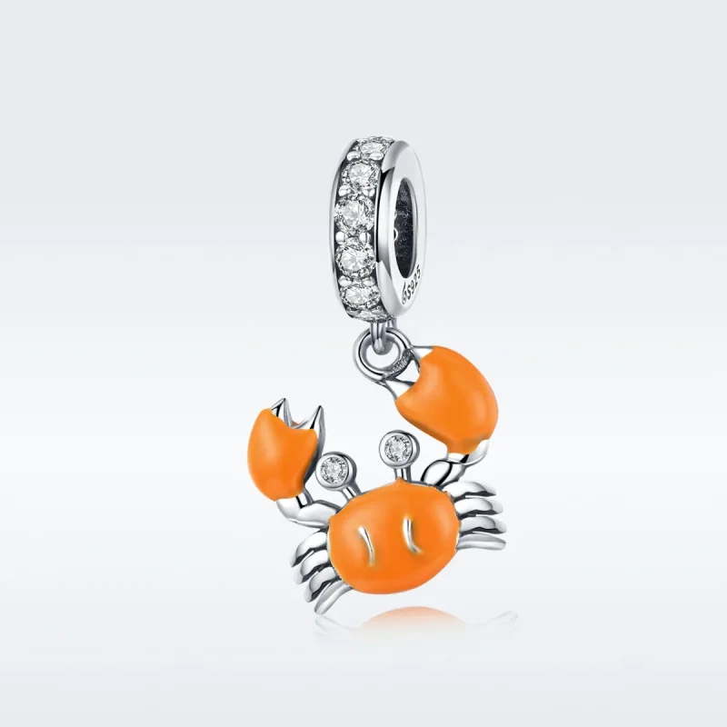 (immagine per) Charm Pendente tipo Pandora Granchio estivo - BSC076 - Visualizza 5