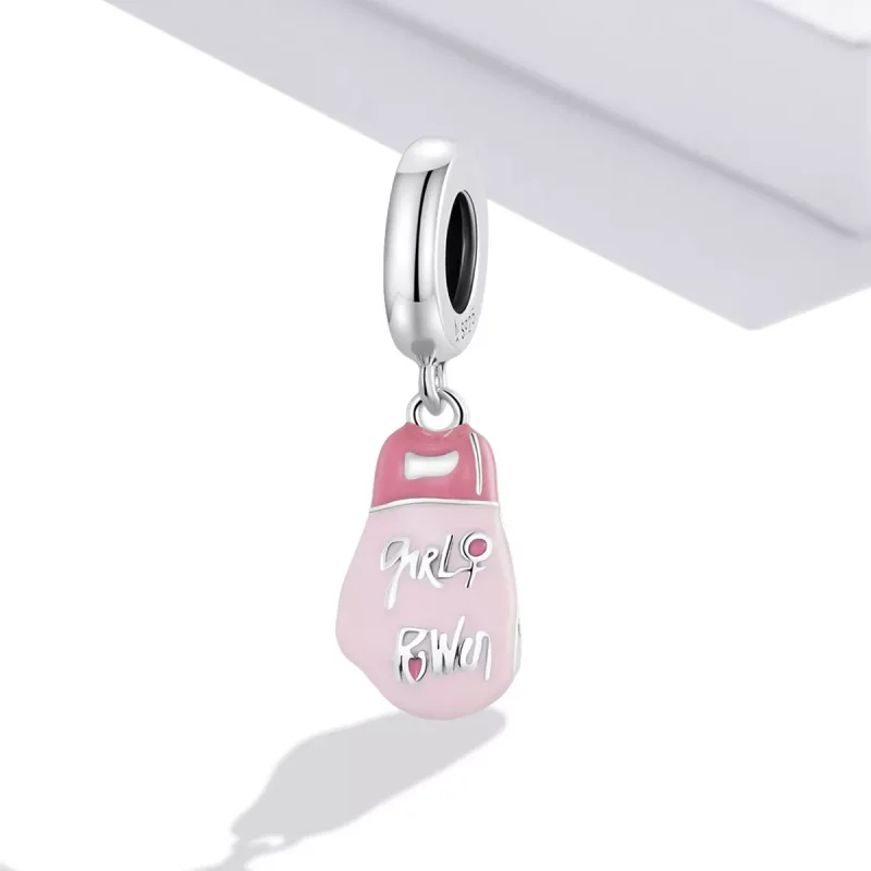 (immagine per) Charm Pendente tipo Pandora Guanti da boxe rosa - SCC2148 - Visualizza 2