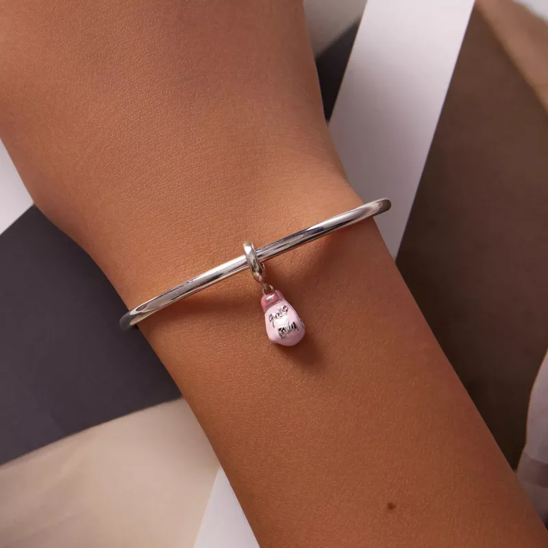 (immagine per) Charm Pendente tipo Pandora Guanti da boxe rosa - SCC2148 - Visualizza 5