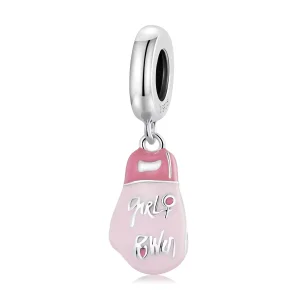 (immagine per) Charm Pendente tipo Pandora Guanti da boxe rosa - SCC2148