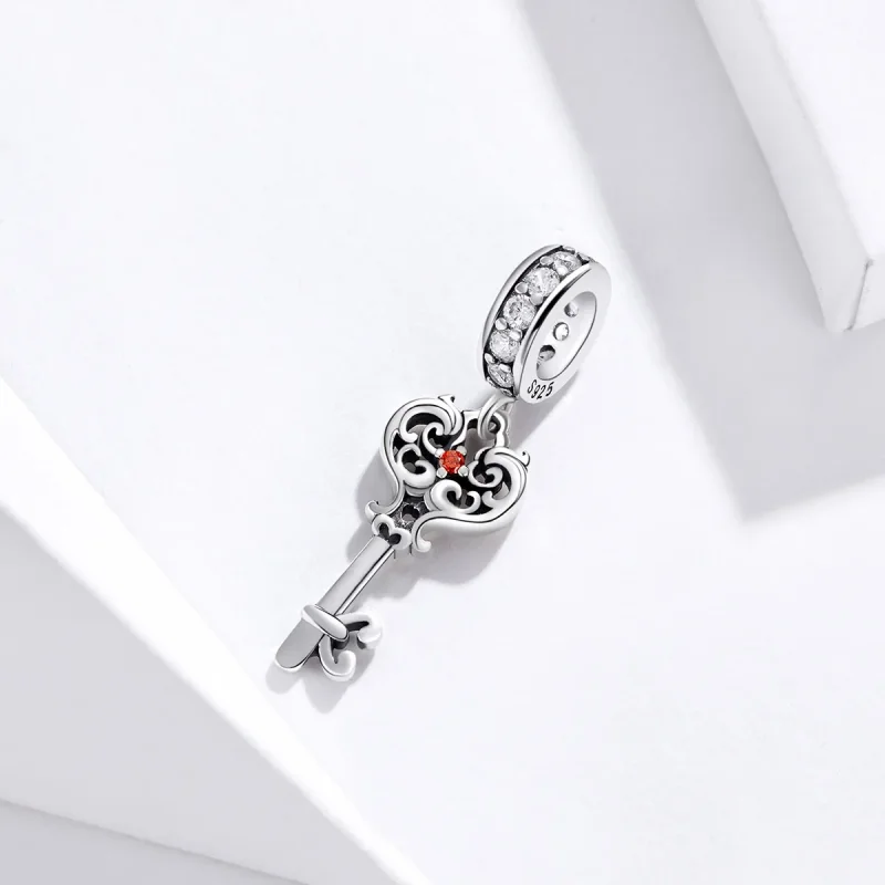 (immagine per) Charm Pendente tipo Pandora Heartlock - BSC092 - Visualizza 2
