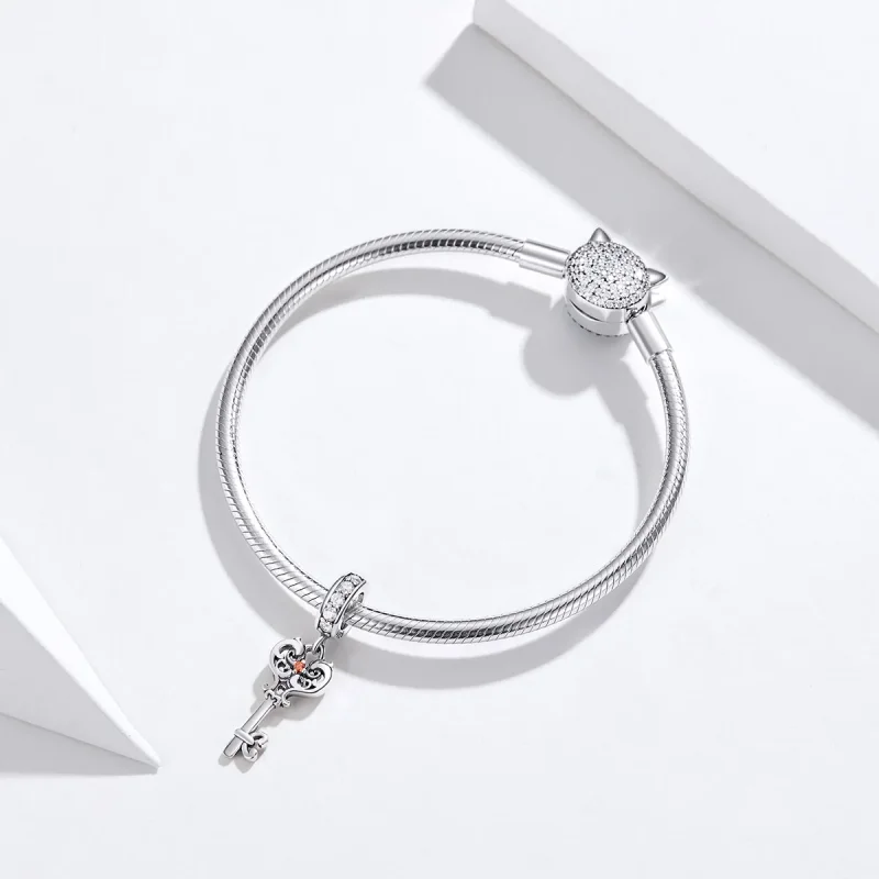 (immagine per) Charm Pendente tipo Pandora Heartlock - BSC092 - Visualizza 3