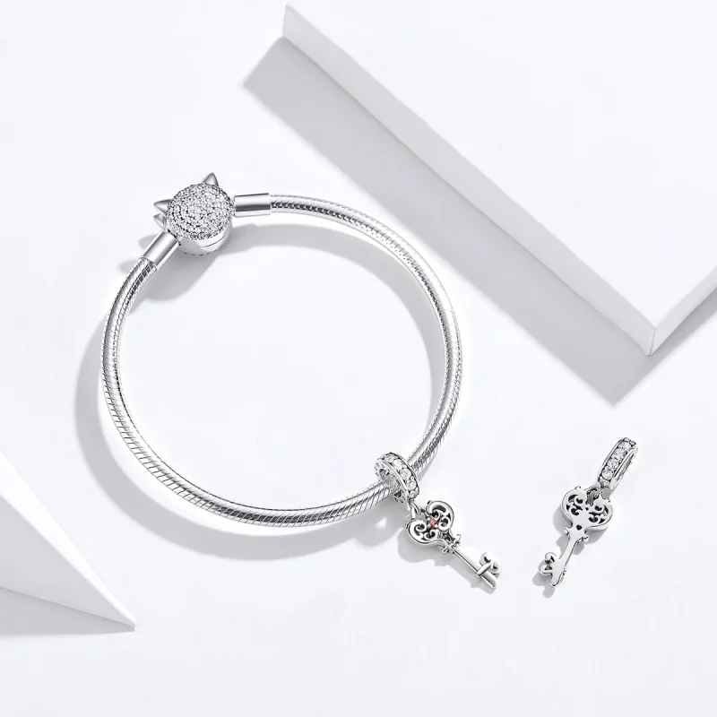 (immagine per) Charm Pendente tipo Pandora Heartlock - BSC092 - Visualizza 4
