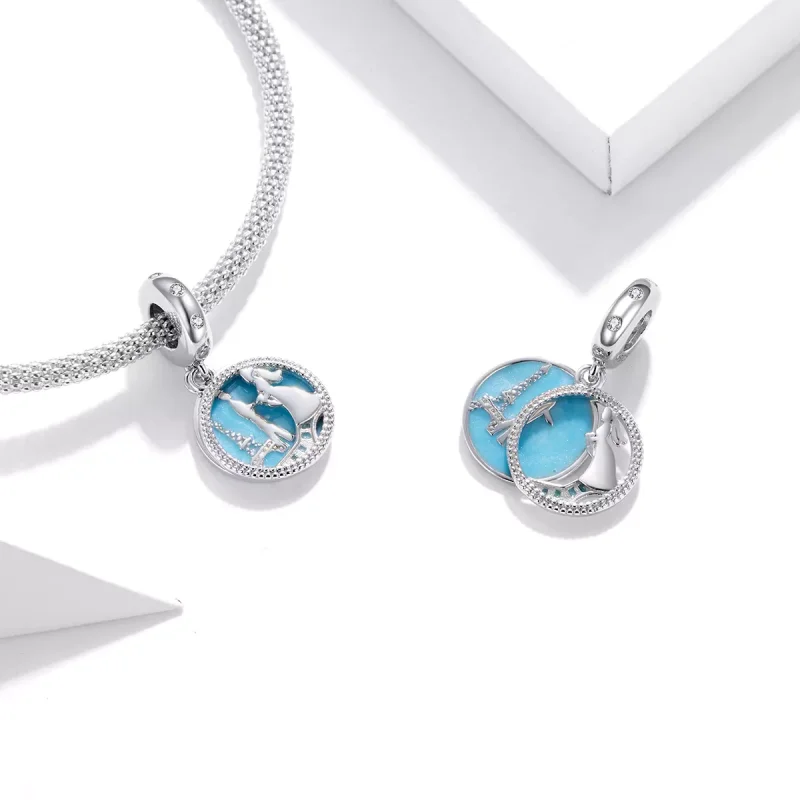 (immagine per) Charm Pendente tipo Pandora Incontro romantico - BSC312 - Visualizza 3