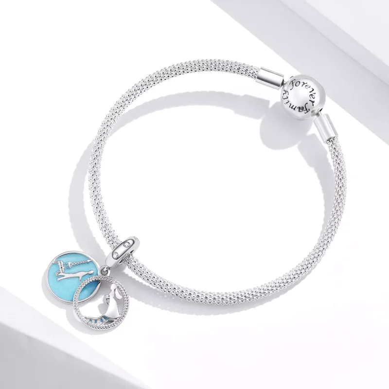 (immagine per) Charm Pendente tipo Pandora Incontro romantico - BSC312 - Visualizza 4